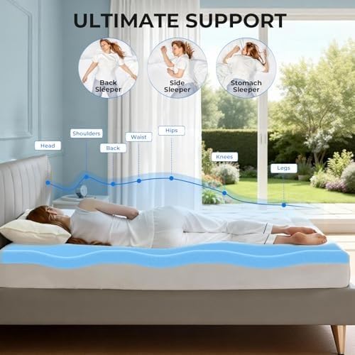 OhGeni 2 Inch King Memory Foam Mattress Topper Pad - Image 6