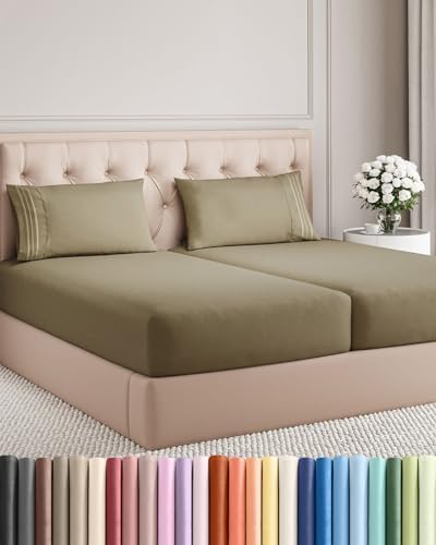 Split King Size 5 Piece Sheet Set by CGKUnlimited