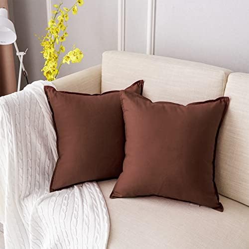 Jeanerlor 18"x18" Solid Cotton Linen Decoration Throw Pillow Case - Image 3