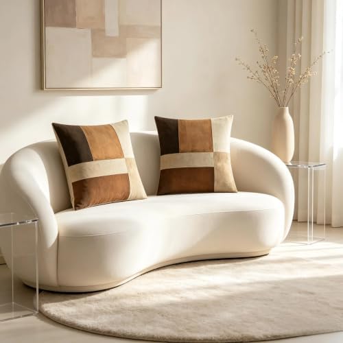 Wabi Sabi Abstract Block Throw Pillow Covers 18x18 Set of 2 - Image 6