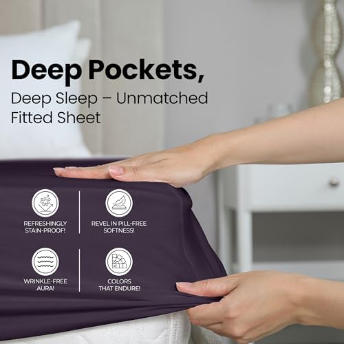 Queen Fitted Sheet, Ultra Soft Fits Up to 15 Inch Deep Pocket - Image 4