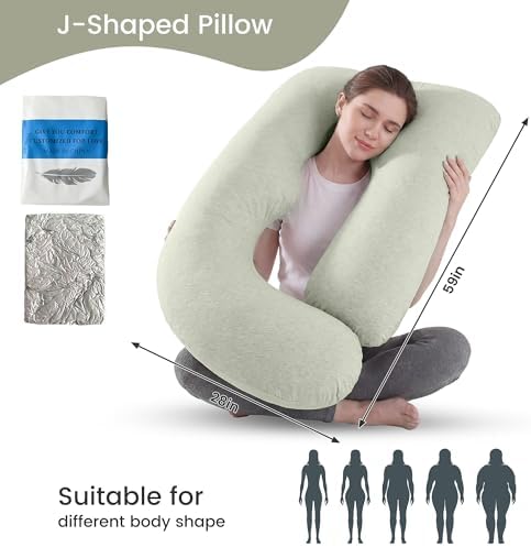 Jcickt Pregnancy Pillow for Sleeping, 59 inch Maternity Pillow - Image 6