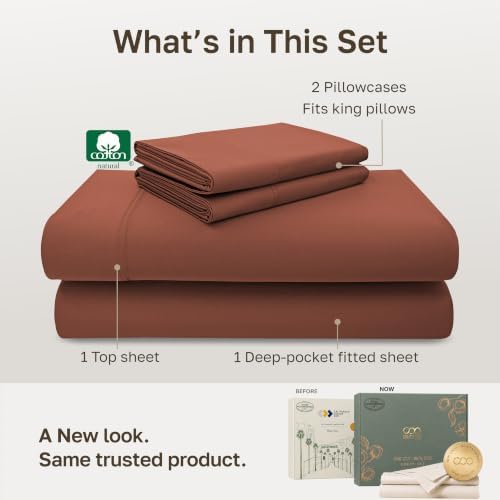 California Design Den 600 Thread Count King Size Deep Pocket Sheets - Image 3