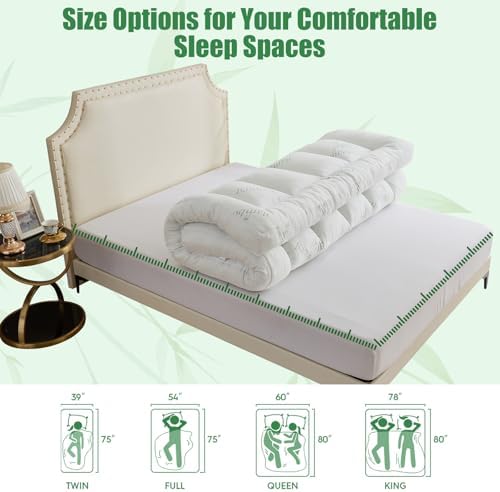 WhatsBedding 5 Inch Memory Foam Mattress Topper King - Image 5