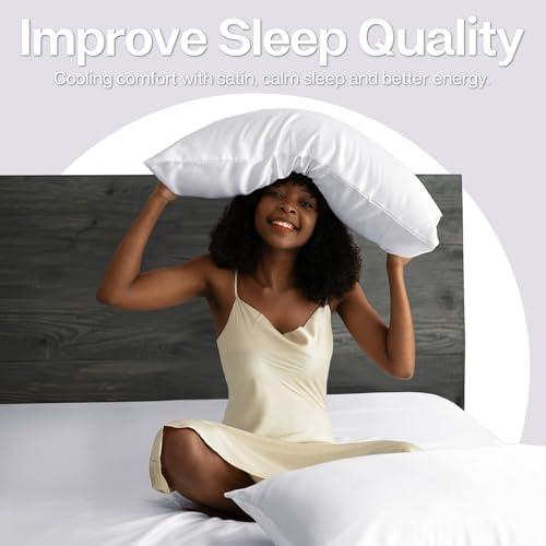 MR&HM Satin Pillowcase 2 Pack, Standard Size 20"x26" - Image 4