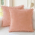 CaliTime Decorative Couch Throw Pillow Covers 18 X 18 Inches Dusty Pink by CaliTime