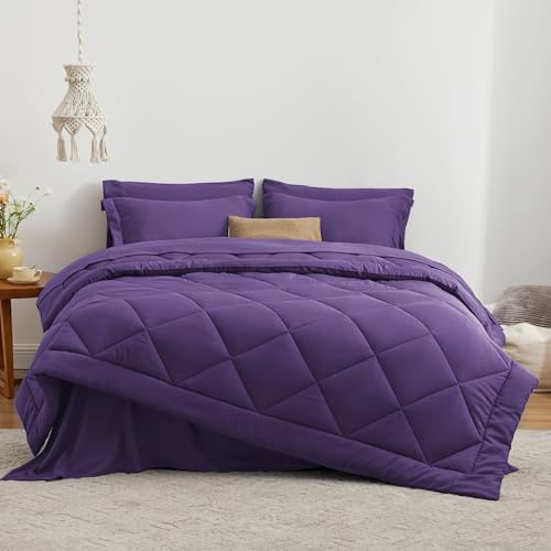 Love's cabin Oversized Queen Comforter Set, 7 Pieces Bed in a Bag, All Season - Image 3