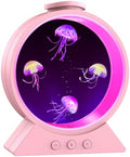 Jellyfish Lamp for Sleep Anxiety Calming Night Light for Bedroom(Pink) by Eyesound