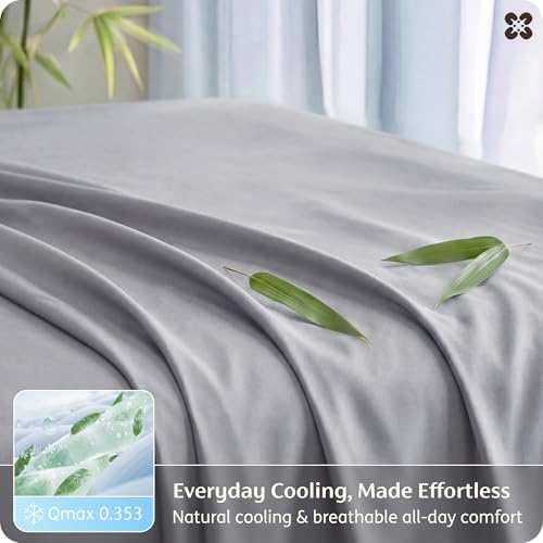 Bedsure PureWoven 100% Rayon Derived from Bamboo, King Size Sheets Set - Image 4