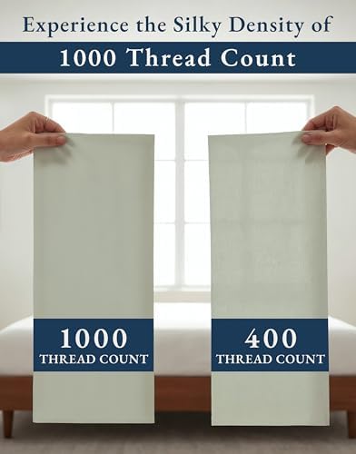 LANE LINEN Bed Sheets Queen Size 100% Egyptian Cotton Sateen - Image 4