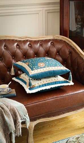 patdrea Designer Vintage Linen Throw Pillow Cover - Image 6