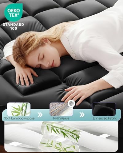 ChiXpace Dual Layer 4 Inch Memory Foam Mattress Topper Twin - Image 2