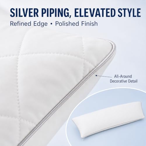 KISSKI Cooling Body Pillow Cover, Quilted Pillowcase - Image 5