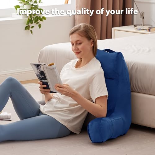IPYNBAP Back Pillow for Bed Sitting up, Reading Pillow, 24 Inch - Image 5