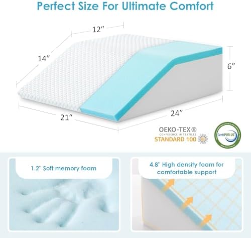 Cozymaker 6-inch Adjustable Leg Elevation Pillows - Image 3