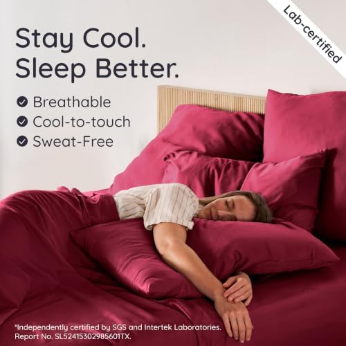 Bambaw Queen Size 4pcs Cooling Sheets Set 100% Viscose Derived from Bamboo - Image 3