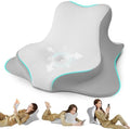 Reading Pillow for Bed, Leaning and Prone, Ergonomic Memory Foam Bed Wedge by WOGAHEV
