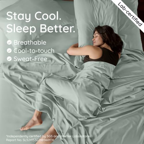 Bambaw 100% Viscose Derived from Bamboo Twin XL Fitted Sheet – Single Fitted - Image 3