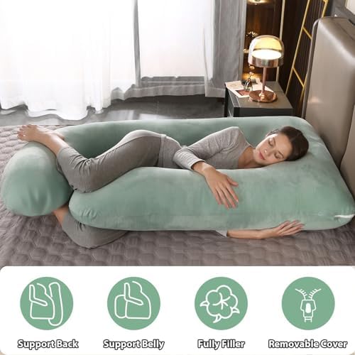 BATTOP Pregnancy Pillows for Sleeping- U Shaped Full Body Maternity Pillow - Image 3