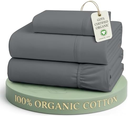 LANE LINEN Twin Bed Sheets 100% Organic Cotton Soft 3pc Percale by LaneLinen