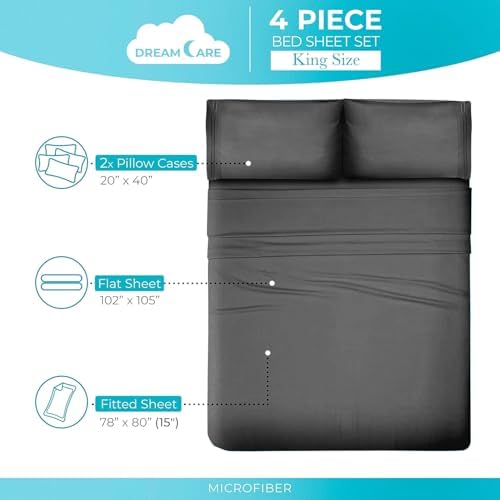 DREAMCARE California King Sheet Sets - Image 4