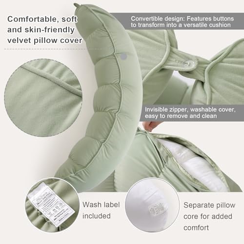Peallow – Long Round Body Pillow - Image 4