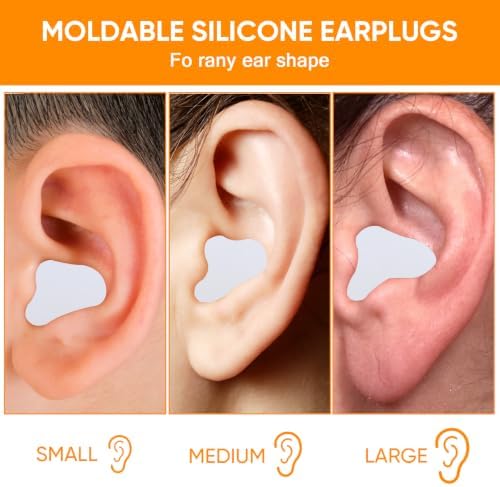 12 Pack Reusable Silicone Ear Plugs - Image 3