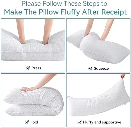 Oubonun Full Body Pillow for Side Sleeper, Soft Long Bed Pillow for Adults - Image 5