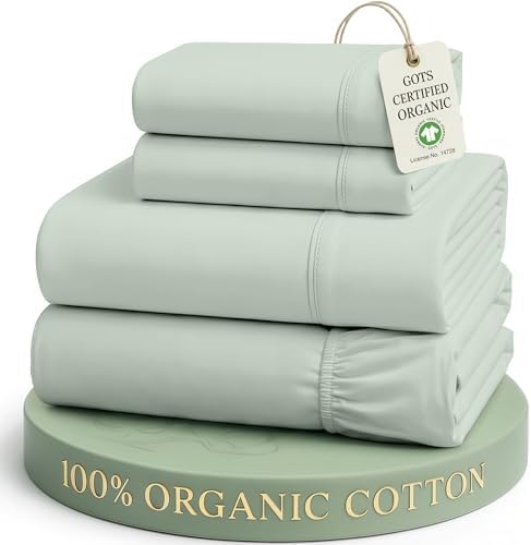 LANE LINEN California King Sheets 100% Organic Cotton Percale by LaneLinen