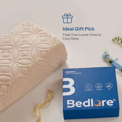 BEDLORE Waterproof Mattress Protector, Twin Size Mattress Pad - Image 4