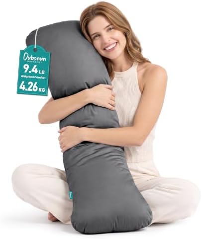 Oubonun Weighted Body Pillow for Side Sleepers, 48x14in 9.4lbs by Oubonun