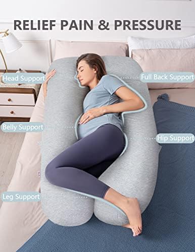 AngQi Pregnancy Pillows, U Shaped Pregnancy Body Pillow - Image 2