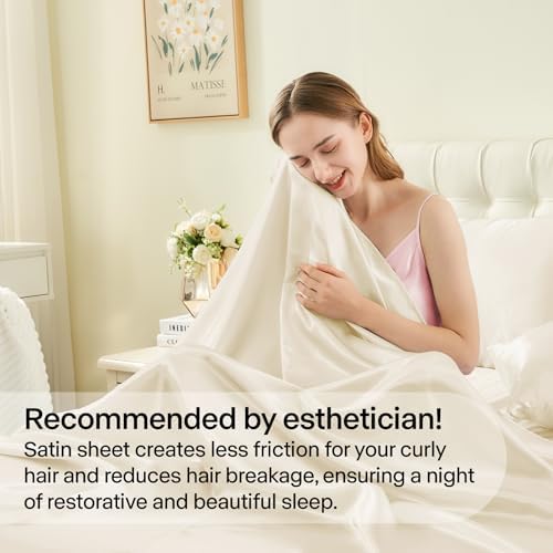 BEDELITE Satin Sheets Queen Size Bed Set, 4 Pieces - Image 4