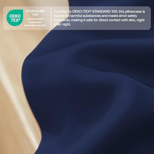 QUEENSBAY Queen Pillow Cases Set of 2, Microfiber Cooling Pillowcases, Soft - Image 5