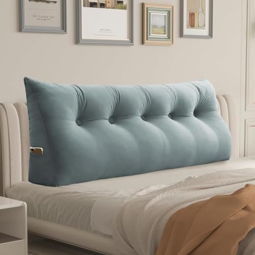 Daneey Headboard Pillow Queen, Triangular Wedge Pillow Headboard, Wedge by Daneey