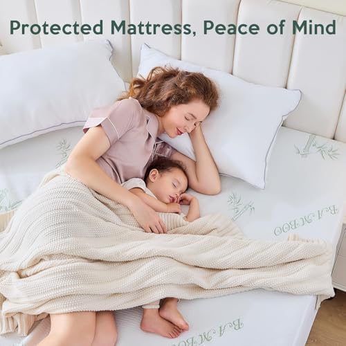 MUXHOMO 2 Pack Twin Mattress Protector Waterproof, Mattress Cover Twin Size Bed - Image 6