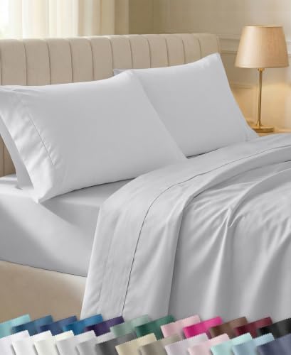 California Design Den Soft 100% Cotton 400 Thread Count Sheets Full Set by CaliforniaDesignDen