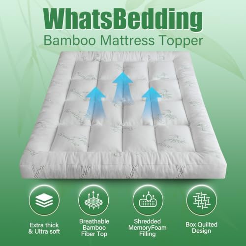 WhatsBedding 5 Inch Memory Foam Mattress Topper Twin - Image 4