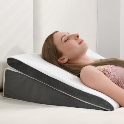 Vekkia Wedge Pillow for Sleep Apnea&Back Pain, Memory Foam Pillow Wedge by Vekkia