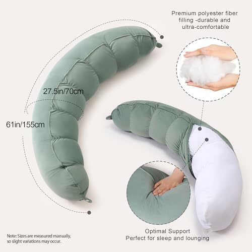 Peallow – Long Round Body Pillow - Image 3