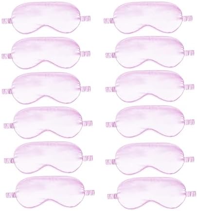 12PACK Silky Sleep Masks Satin Eye Mask Silk Eyes Cover by WJingYiJia
