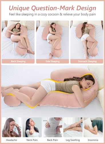 Meiz Question Mark Body Pillow for Adults, Cooling Full Body Support Pillow for - Image 2