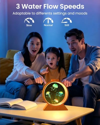Jellyfish Lamp for Sleep Anxiety Calming Light for Bedroom(Cosmic Orange) - Image 4