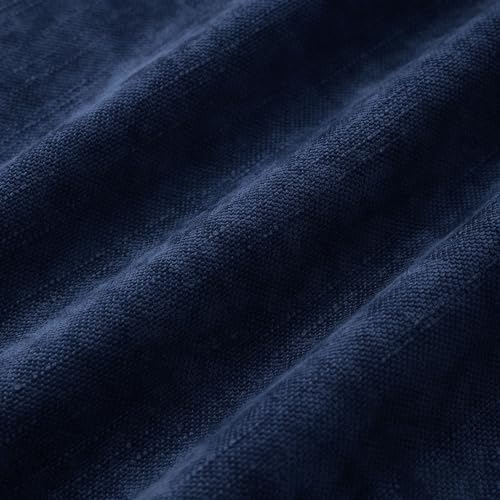 Allorry Throw Pillow Covers 20x20 Navy Blue Chenille Solid Home Decor014I20 - Image 3