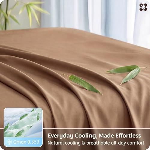 Bedsure PureWoven 100% Rayon Derived from Bamboo, King Size Sheets Set - Image 4