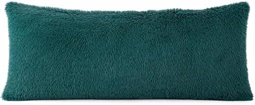 REAFORT PV Faux Fur Body Pillow Cover 21"x54", Hidden Zipper by Reafort