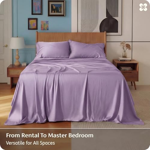 Bedsure PureWoven 100% Rayon Derived from Bamboo, Full Size Sheets - Image 5