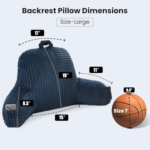 Reading Pillow with Arms for Bed Sitting - Image 3
