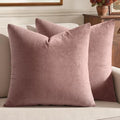 MIULEE Velvet Throw Pillow Covers 18x18 Inch Pack of 2 Jam by MIULEE