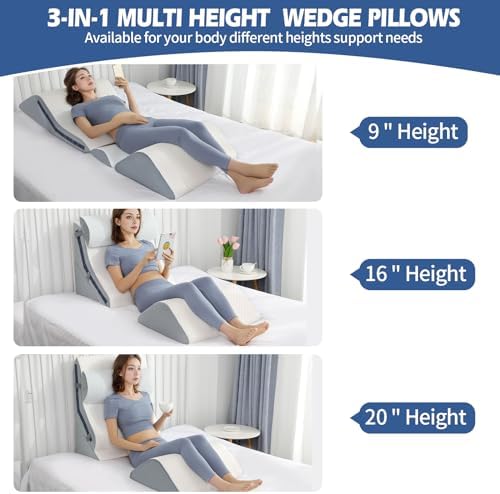 4Pcs Orthopedic Bed Wedge Pillow Set - Image 4